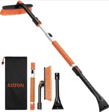 AstroAI 47.2" Ice Scrapers for Cars Extendable Snow Brush | FAST SHIPPING🇺🇸