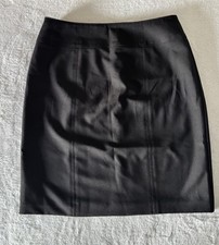 Women s Black Pencil Skirt Lined Classic Office Wear Size 12