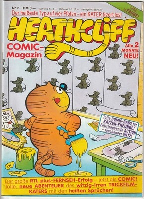   HEATHCLIFF COMIC-MAGAZIN #6, Condor Verlag/Marvel Comics 1990 COMICHEFT Z3