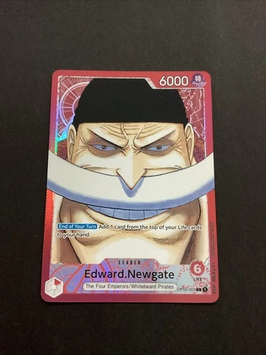 Edward Newgate OP02-001 Leader Parallel Paramount War English One Piece TCG