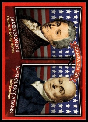 James Monroe / John Quincy Adams 2008 Topps #HCM-1820 Historical Campaign