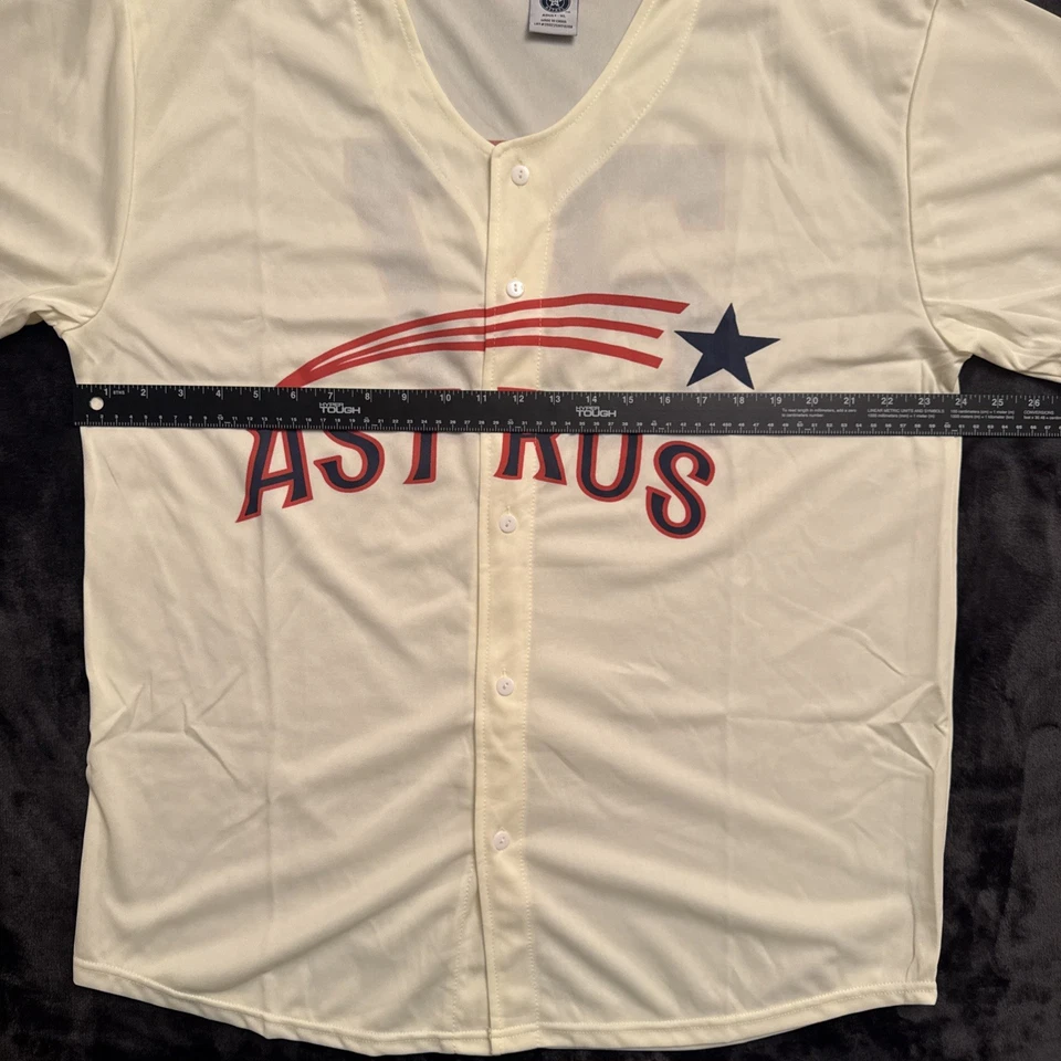 Jose Altuve Houston Astros 1965 Retro Shooting Star Replica Jersey SGA XL NEW! - Image 4 of 4