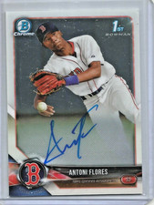 Antoni Flores 2018 Bowman Chrome Autograph Rookie