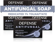 Defense Antifungal Bar Soap 5-Pack | Jock Itch, Ringworm, Athlete'S Foot, Skin F