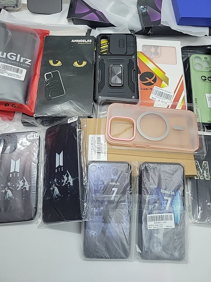 Lote de 80 Apple iPhone 13 14 15 Pro couro à prova de choque ouro rosa magnético Sam - Imagem 4 de 4