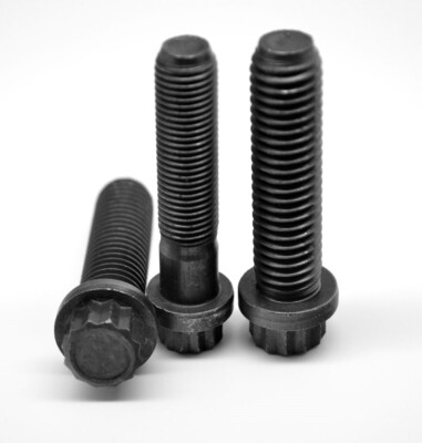 5/8-18 x 3 Fine 12-Point Flange Screw Black Oxide