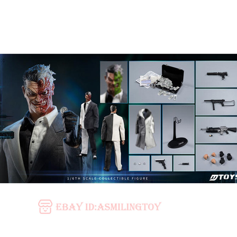 MTOYS MS013 1/6 Two Face Batman Cartoon Ver. Action Figure Double