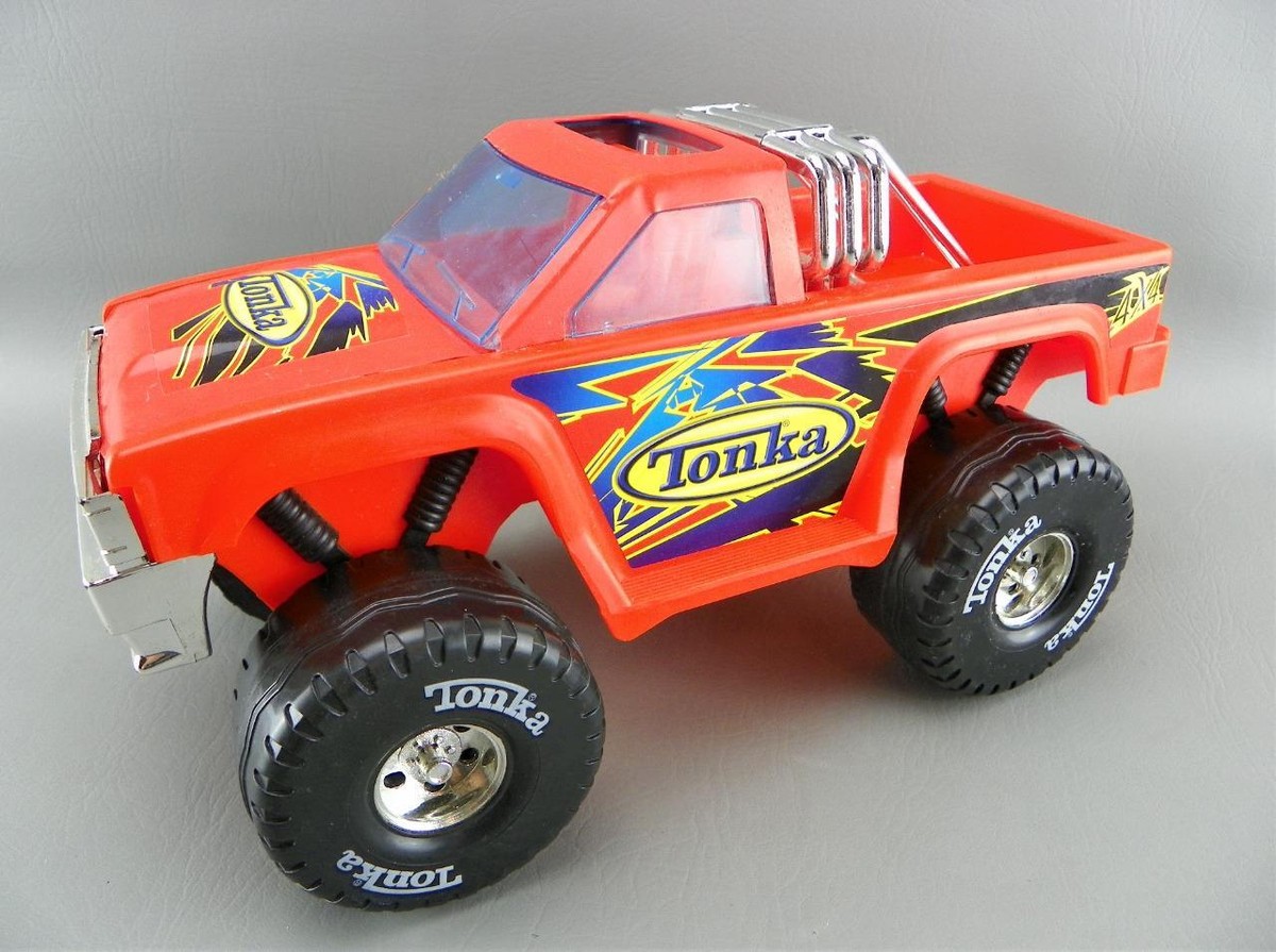 Funrise 2005 Tonka #51242 Metal Plastic Orange 4X4 Lifted 12