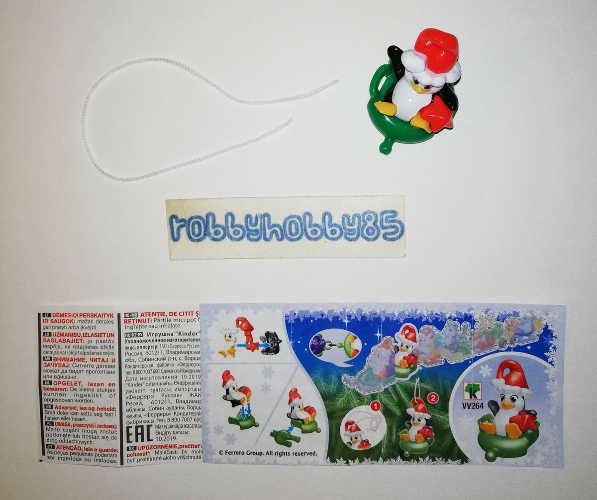 VV264 Penguin + BPZ (EAC 10.2019) Kinder Surprise Italy