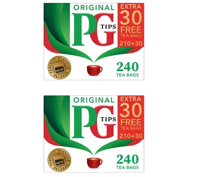 PG Tips Original Teebeutel, 2 X Packungen à 240, biologisch abbaubar - Bild 1 von 4