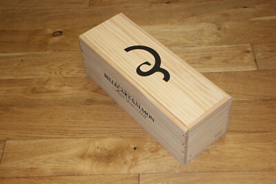 Billecart Salmon 3 Liter Wine Bottle Crate and Empty Bottle Champagne France