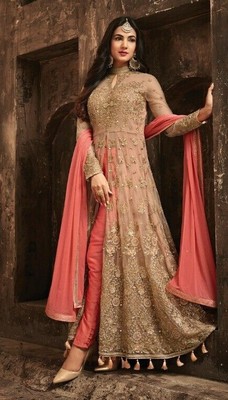 party wear embroidered gown