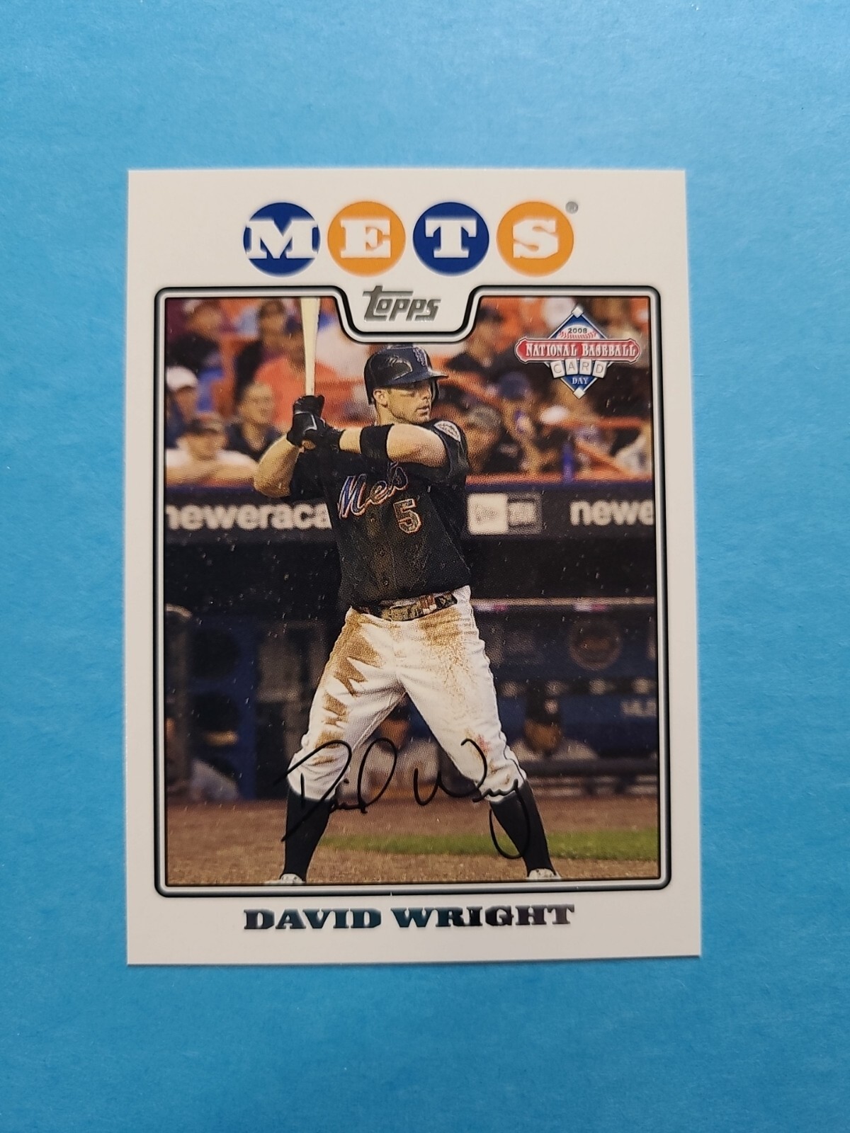 DAVID WRIGHT 2008 TOPPS NATIONAL BASEBALL CARD DAY # 2 G2727