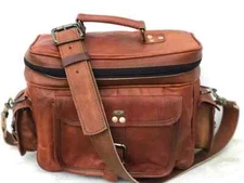 GVB Reputed Leather DSLR Canon Sony Camera Lens Crossbody Briefcase Vintage Bag