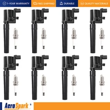 8X Ignition Coil & 8X Platinum Spark Plug for 2002-2005 Ford Thunderbird V8 3.9L