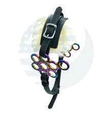 Rainbow Hackamore Bitless Horse Bit English Western Adjustable Leather BLACK 