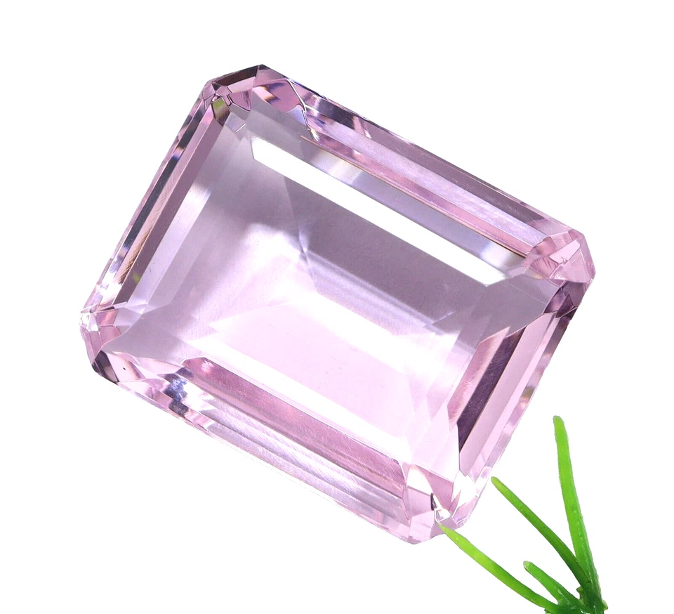 Natürlich Rosa Topas 2000 Karat Smaragd Schliff Zertifiziert Lose Edelstein Mit - Bild 3 von 4