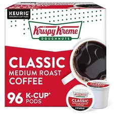 Krispy Kreme Doughnuts, Classic, K-Cup Pods, Medium Roast Coffee, 96 Count