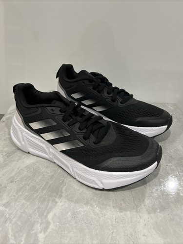 Adidas Negro Questar Trainers Talla Reino Unido 6 EU 39 1/3 #A2 - Imagen 3 de 7
