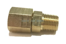 BRASS MALE SWIVEL ADAPTER 1/8" NPT FUEL/AIR/WATER/OIL/GAS WOG