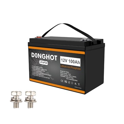 12V 100Ah LiFePO4 Lithium Ion Group 31 Battery for Trolling Motor,RV,Golf Cart