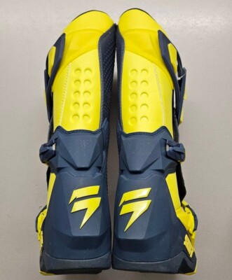 Yellowboots Lサイズ NEW GENUINE SHIFT WHIT3 LABEL FLO YELLOW/NAVY MOTOCROSS MX BOOTS