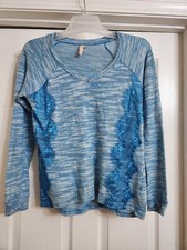 Red Camel Women’s Size-Med. Blue Long Sleeve Boho Blouse. (Pre-Owned)