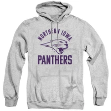 Northern Iowa Adult Pullover Hoodie One Color Logo, Athletic Heather, S-3XL