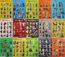 LEGO Mini Poster Leaflet Minifigures Series 1 2 3 4 5 6 7 8 9 10 11 12 13 14 15 