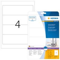 Herma 5095 Ordneretiketten A4 192X61 Mm Weiß Papier Matt Blickdicht 100 St.