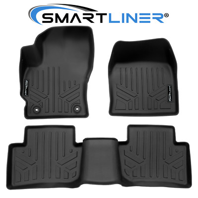 SMARTLINER Custom Fit Floor Mats 2 Row TPE 2022-2024 Toyota Corolla Cross AWD