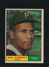1961 Topps Bob Clemente #388 HOF Pittsburgh Pirates MINT STUNNING CLARITY