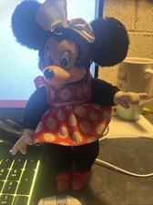 Vintage Minnie Mouse Plush By Applause 1981 Molded Face Hands