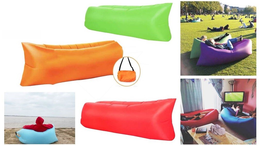 Colchón Inflable Air Sofa Puff Saco Cama Sofá Playa Mar Cir