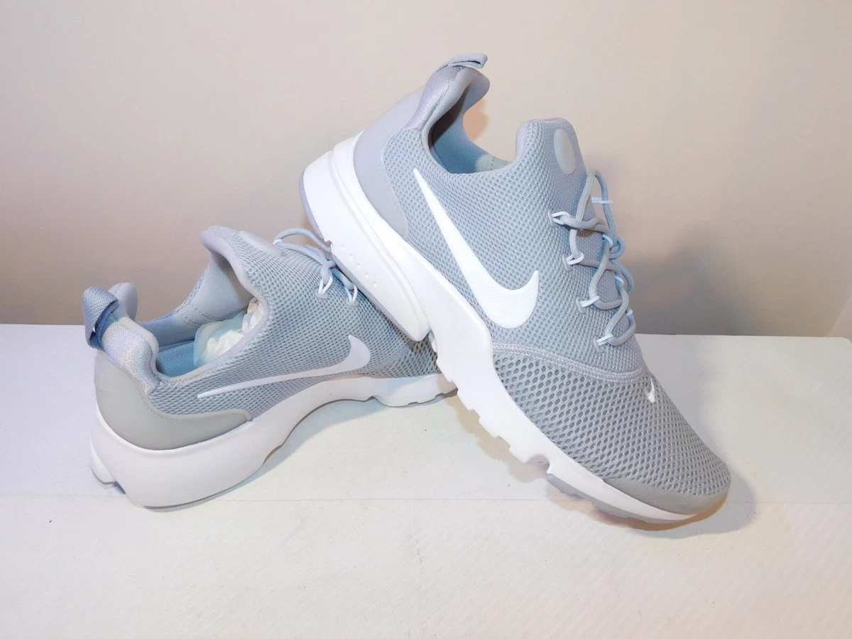 Nike grey hotsell presto fly trainers