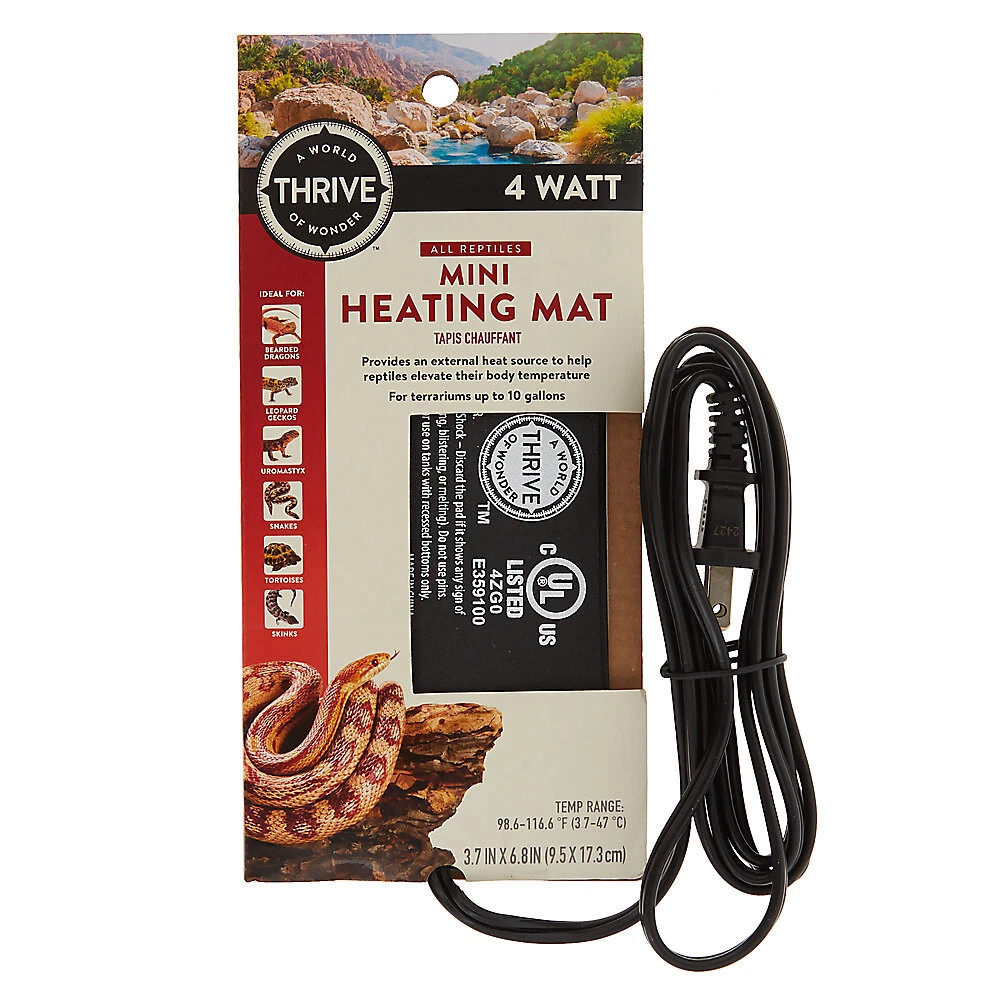 New A world Thrive Of Wonder 4 watts Mini Heating Mat For All Reptiles