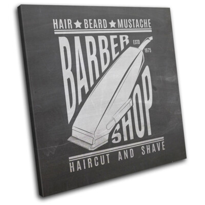 Hipster Male Grooming Barber Shop Urban SINGLE Leinwand Kunst Bild drucken