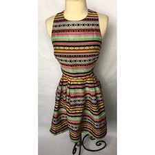 ASOS Women's Tribal Print Cross Strap Backless Dress - NEW  - SZ 4