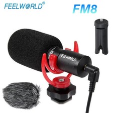 Feelworld FM8 3.5mm Condenser Interview Microphone Universal for Camera Phone
