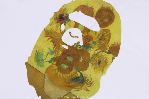 A Bathing Ape x Van Gogh Museum Ape Head Canvas Art Tee Sun
