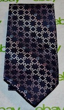 PURITAN Blue Purple Gray Beige Ombre Square Foulard 100% Silk Tie Made in USA