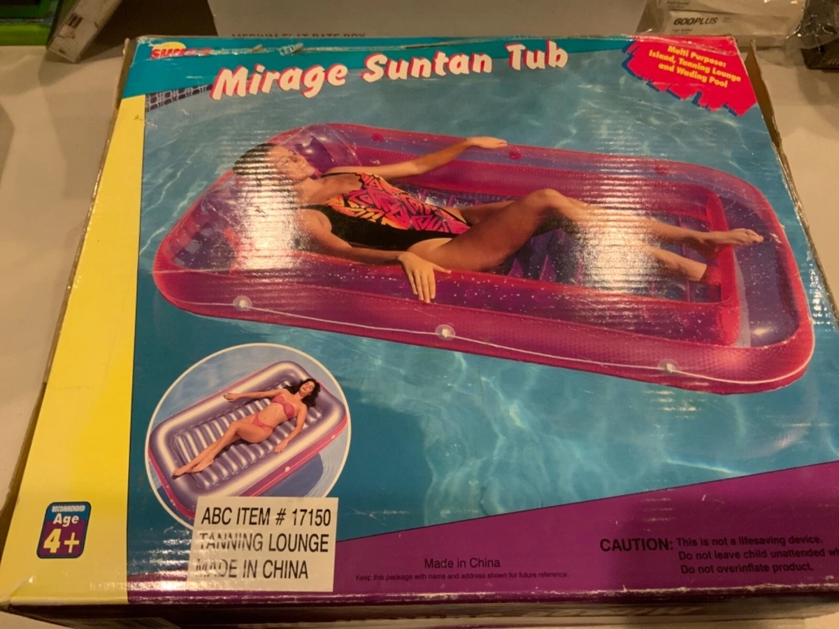 Vintage 1998 Sunco Mirage Suntan Tub Pool Float Tanning Lounge 70