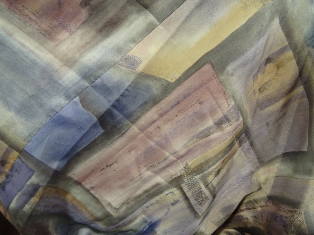 Grand Rideau Opaque Arc-en-ciel Pastel - Dimensions 2,58m X 2,18m - Polycoton - Occasion Très Bon état
