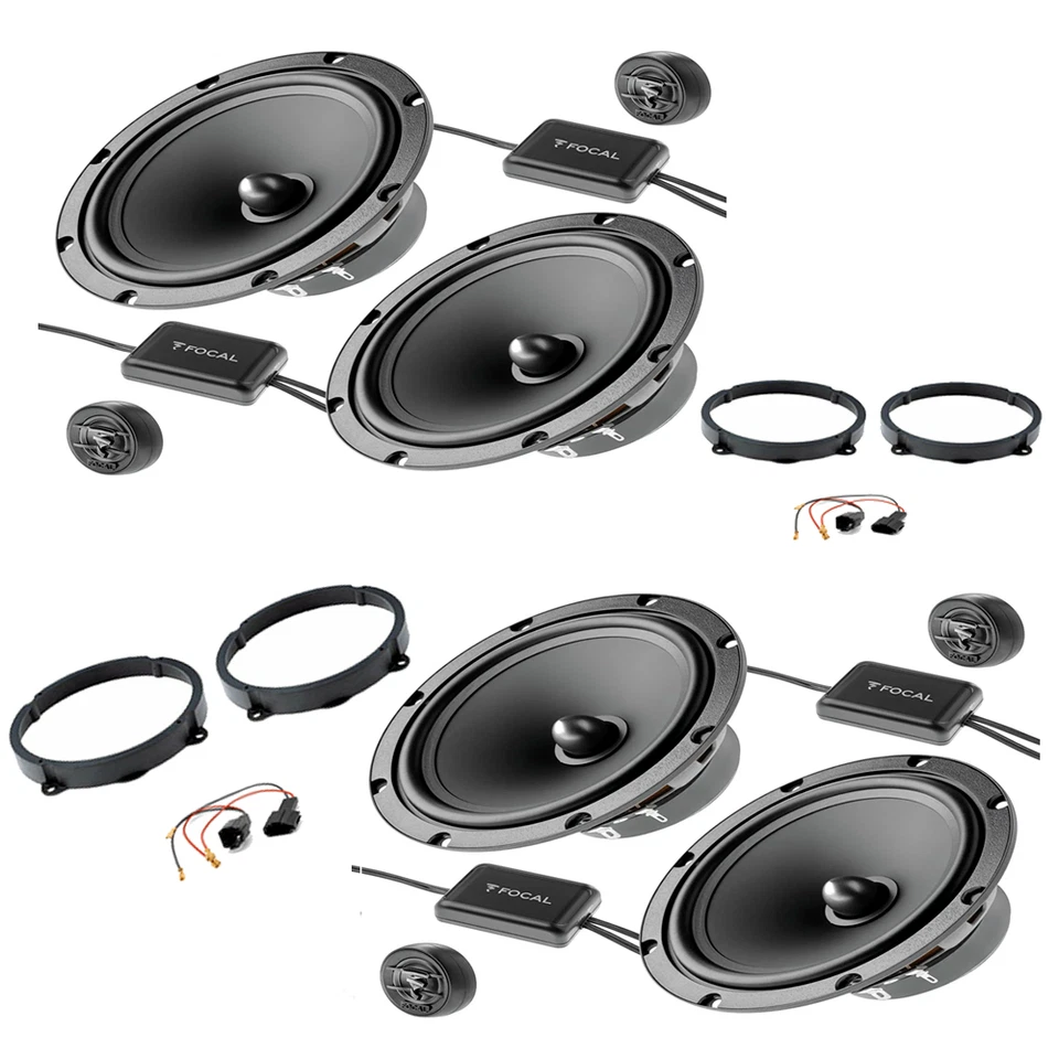 Kit 8 Casse altoparlanti FOCAL per ALFA ROMEO 159 con adattatori e suppo