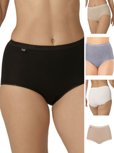 Sloggi Maxi Briefs Basic+ Knickers High Rise 95% Cotton Breathable Lingerie - Afbeelding 1 van 15