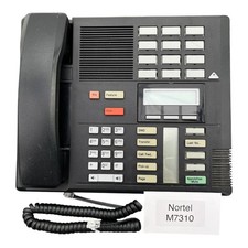 Nortel M7310 Black Corded Telephone Speakerphone Office Desk Phone Set