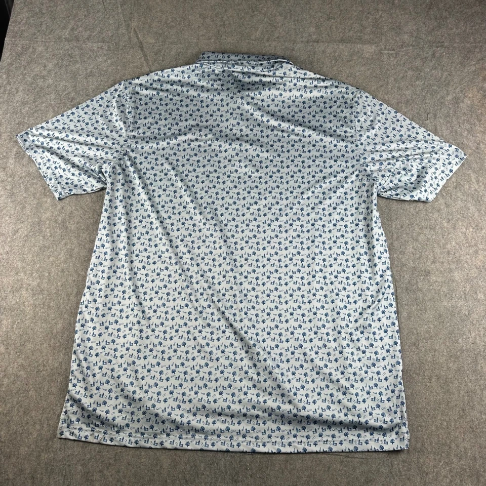 Camisa polo de golf Auburn Tigers para hombre 2XL estampado total rendimiento elástico toomer Foto 3 de 4