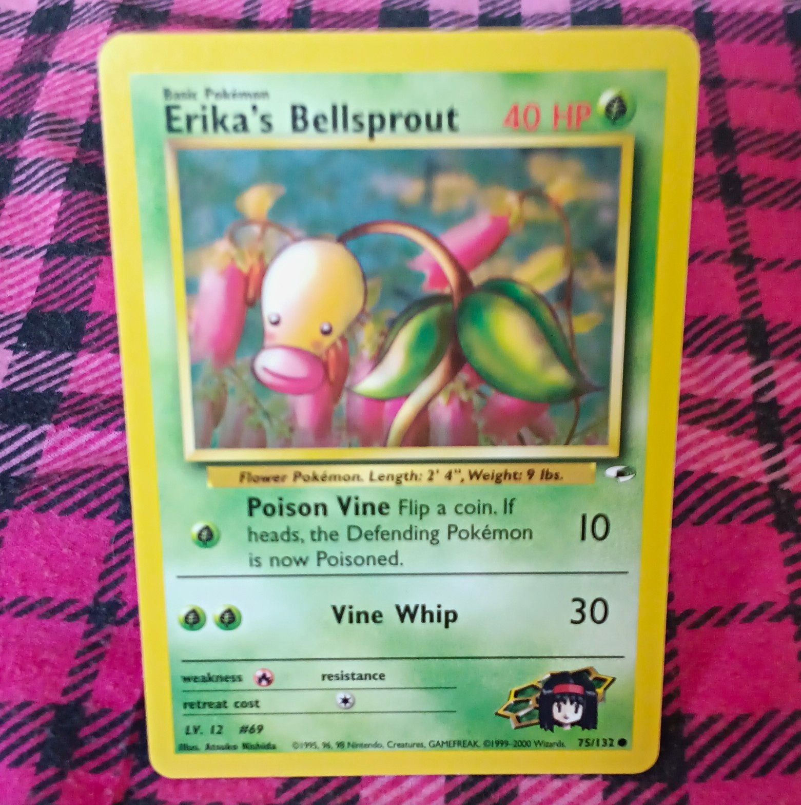 Wizards of the Coast Pokemon TCG Erika's Bellsprout 75/132 Gym Heroes 1st EN