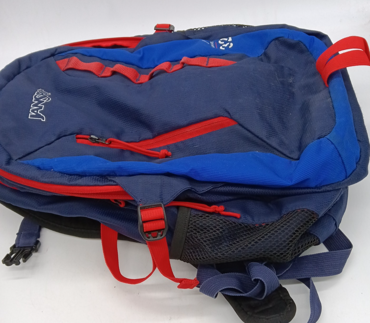 JanSport Agave 32 Backpack Blue/Red/Black Laptop Bag Hiking Outdoors School  | eBay