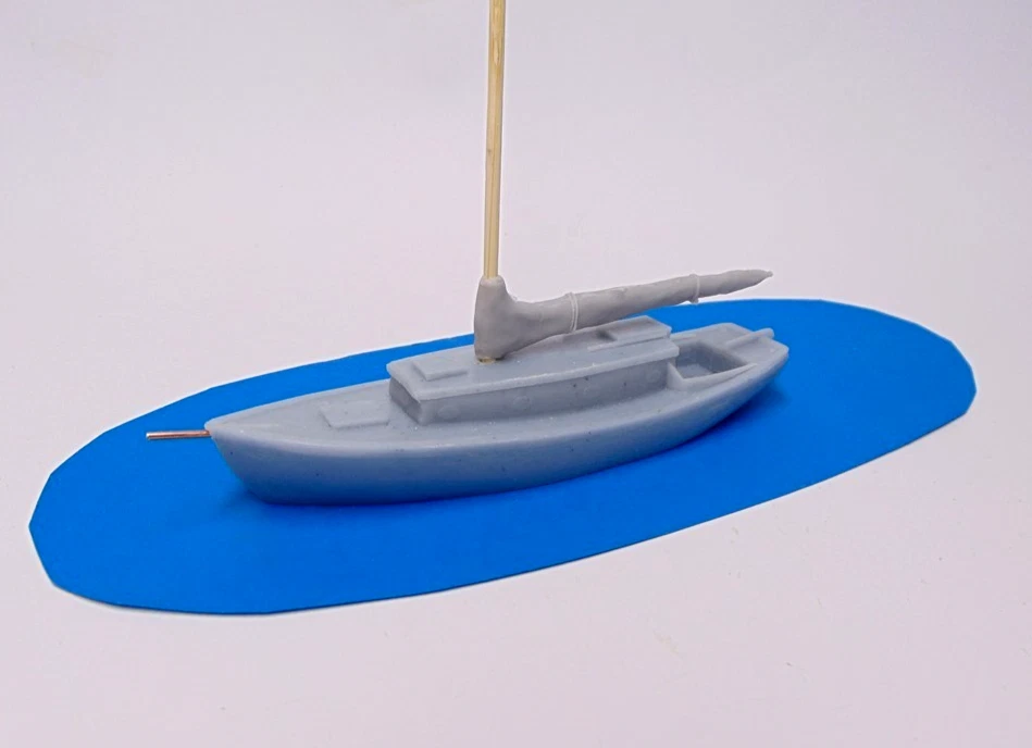 ANYSCALE MODELS oo gauge model railway 1:76 scale 4mm waterline 31' sloop 20S405